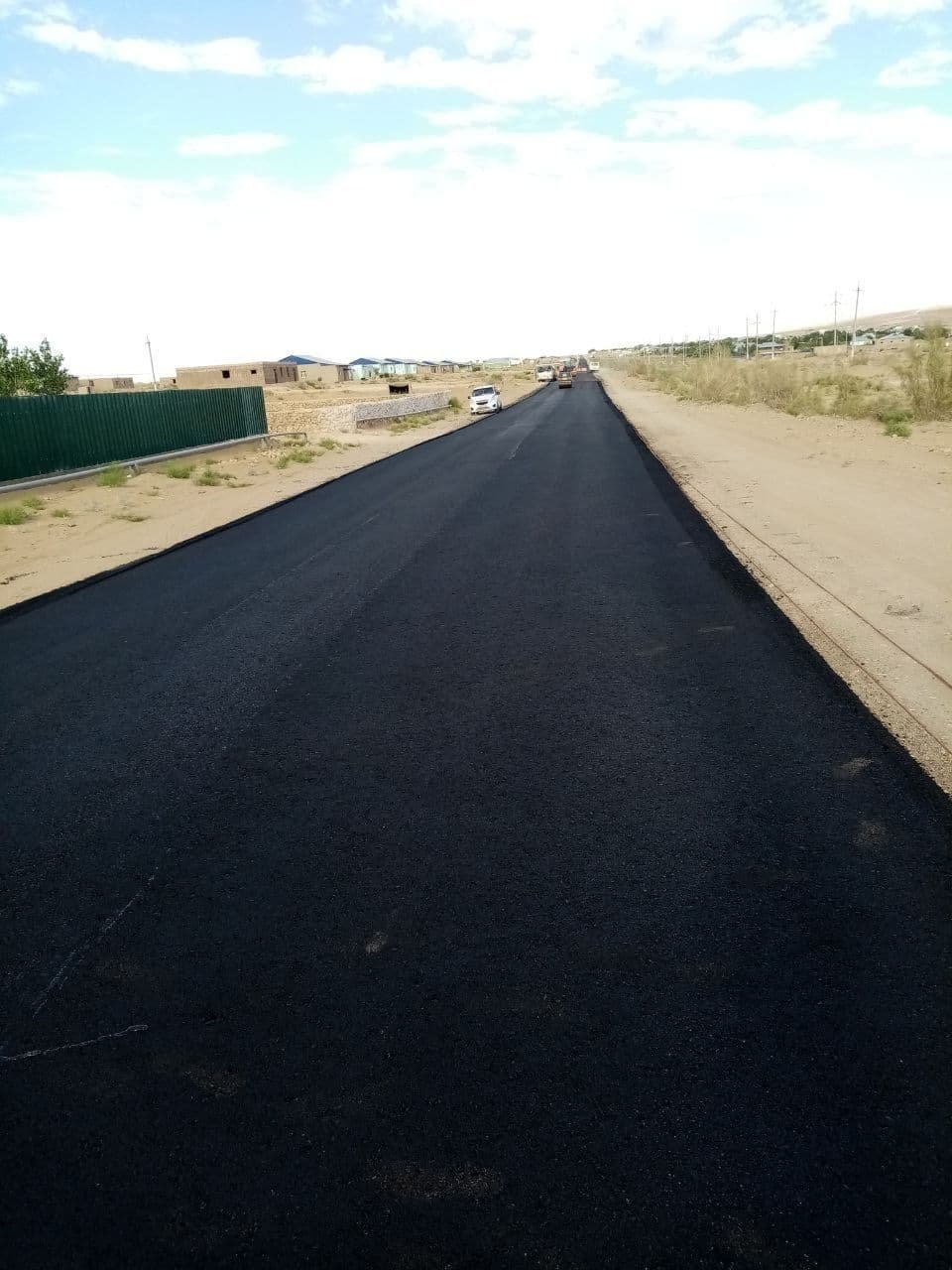 Хоразм вилояти Тупроққалъа  туман йўлларда таъмирлаш ишлари давом этмоқда.